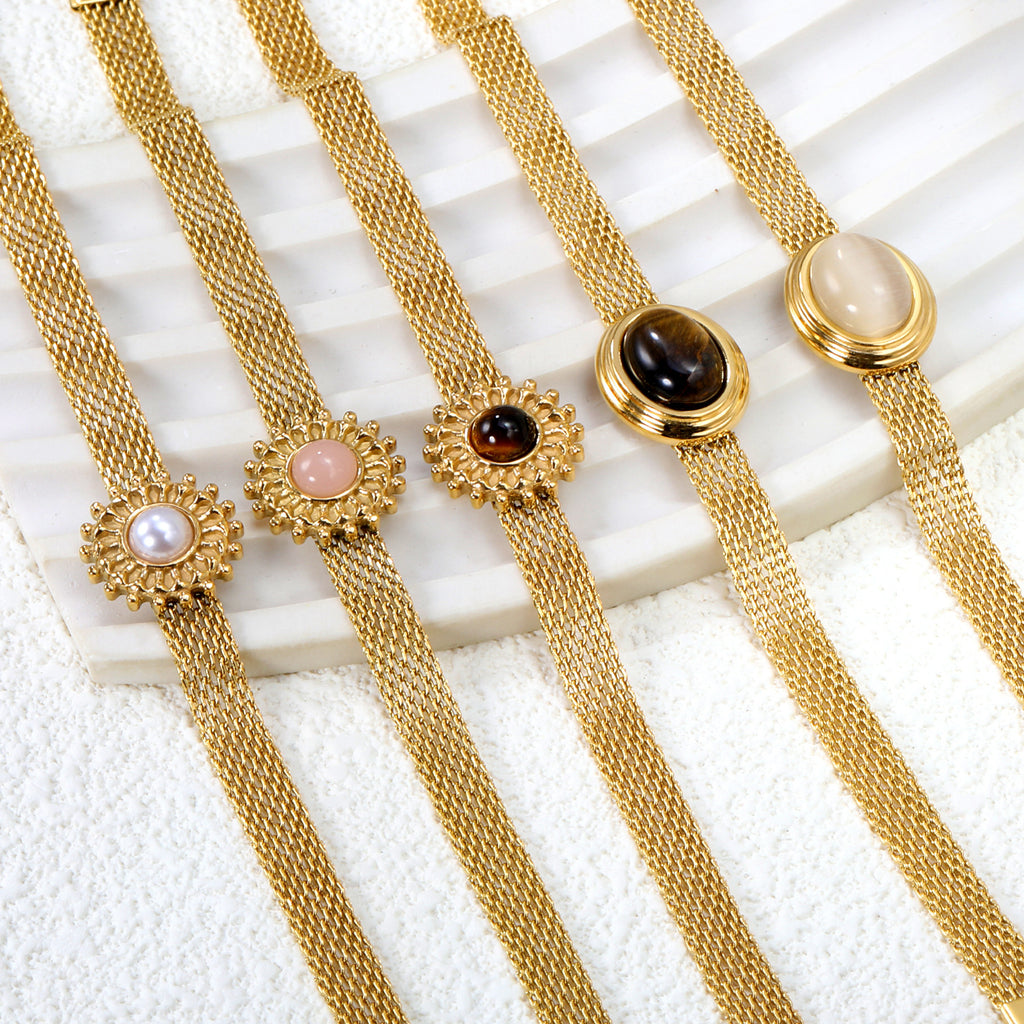 Pulseira e Fio Aço Inoxidável Banhado 18k - Mais Vendida