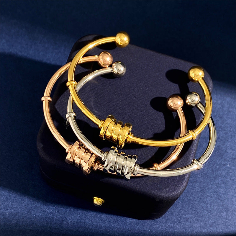 Classic Titanium Steel Spring Bracelet That Wont Fade
