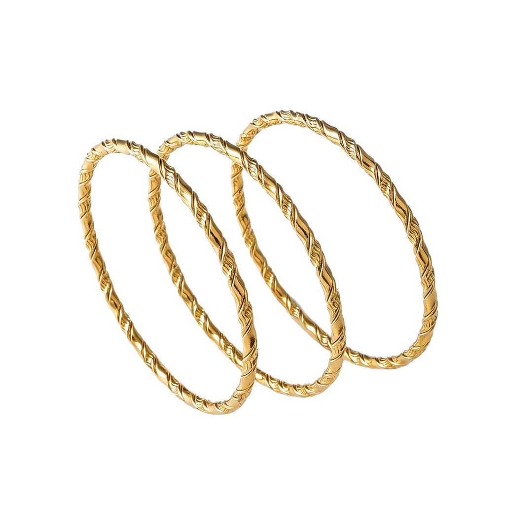 Pulseira Trançada Polida - Aço Inoxidável