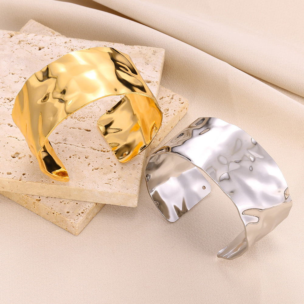 Pulseira Ajustável Aço Titânio Dourado