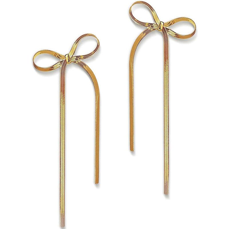 Brincos Laço Sofisticado - Banhados a Ouro 18k