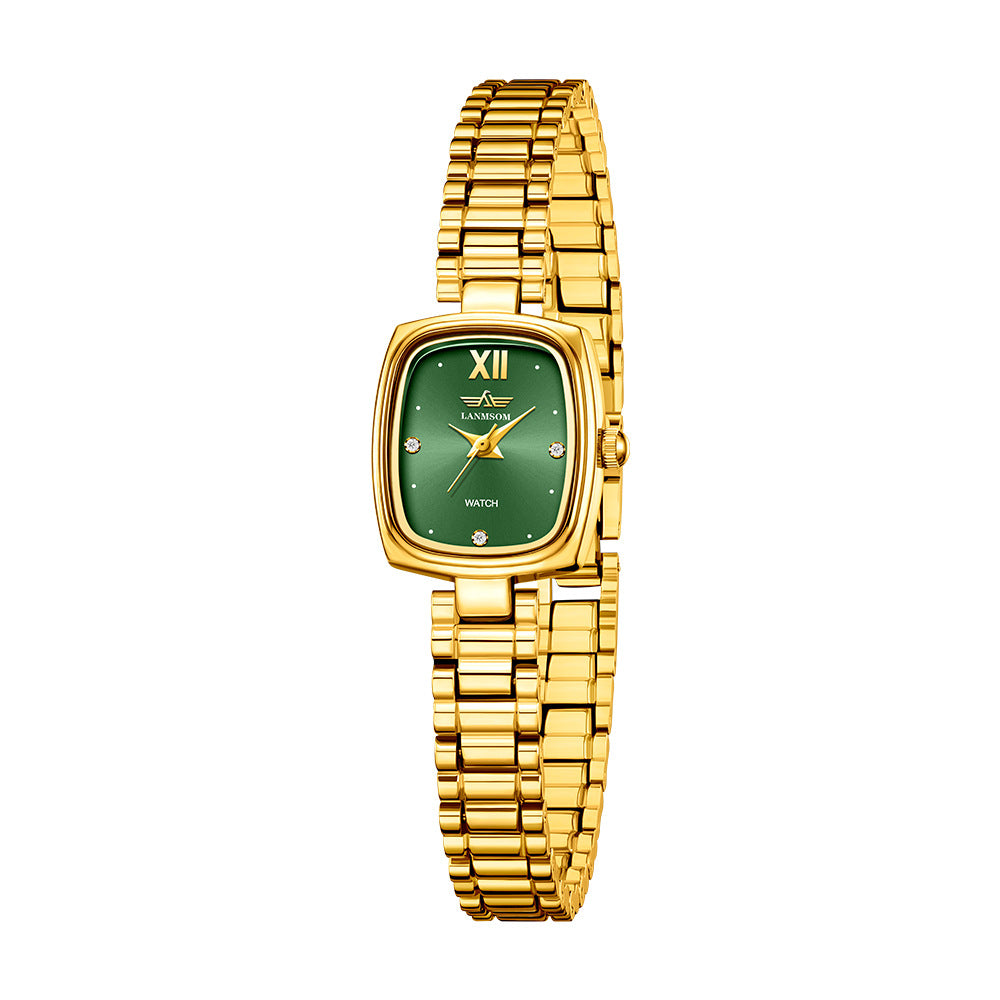 Relógio Vintage Pequeno Dourado