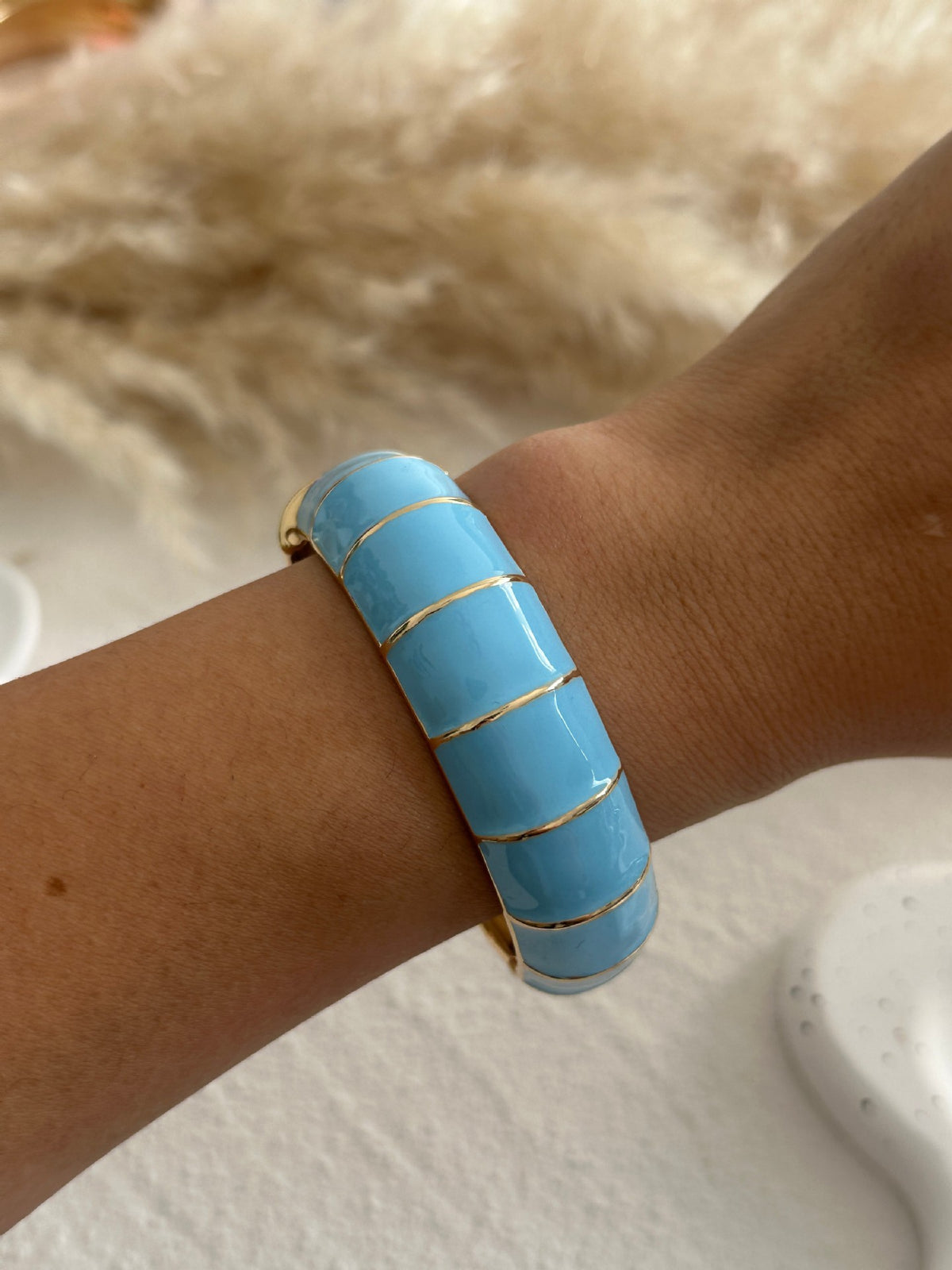 Pulseira Versátil Premium - Azul e Dourado 2556