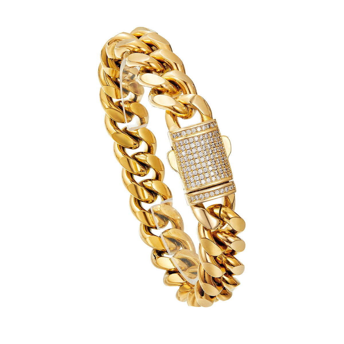Pulseira Aço Titânio Dourado