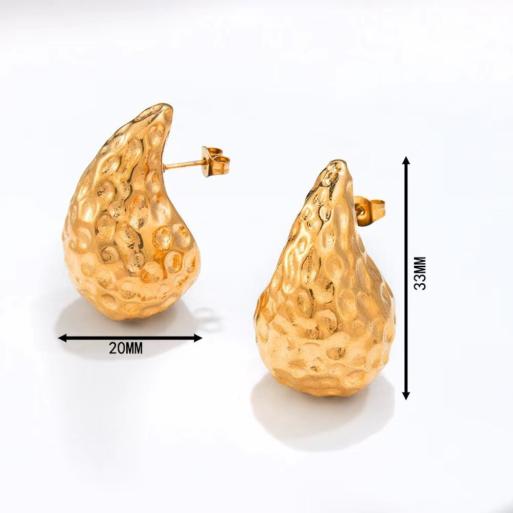 Brincos Gota Martelada - modelo