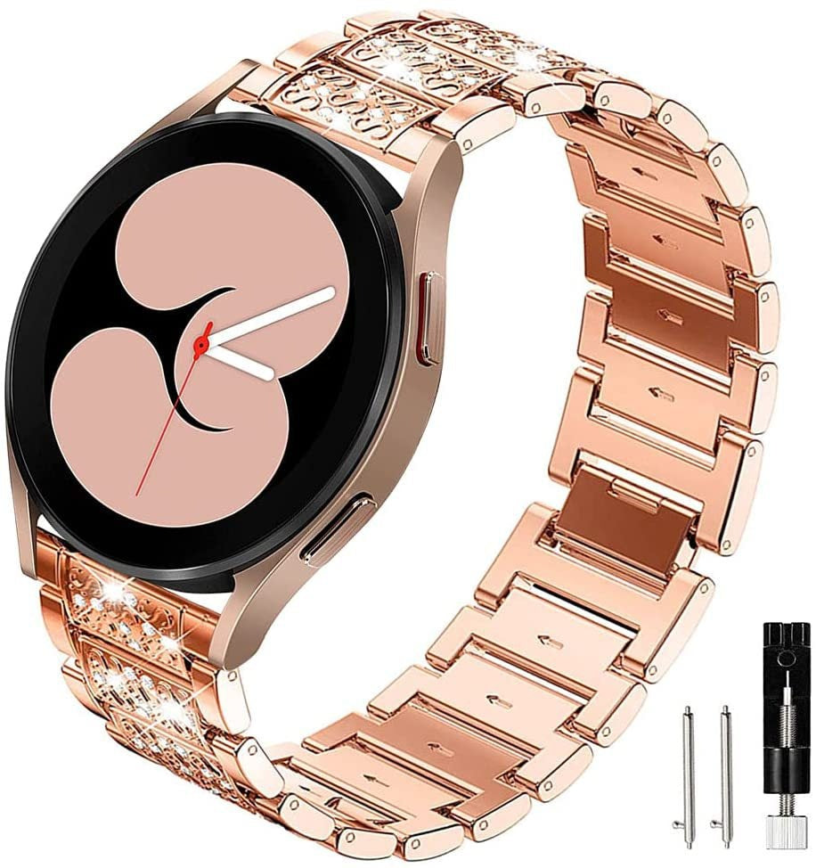 Bracelete de Contas com Cristais para Smartwatch