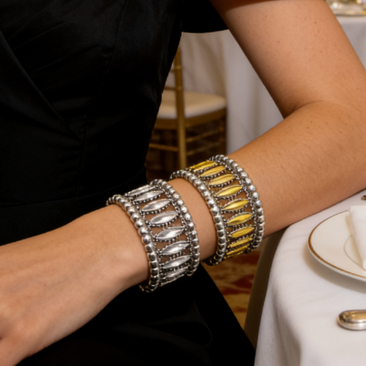 Pulseira Vintage com Strass