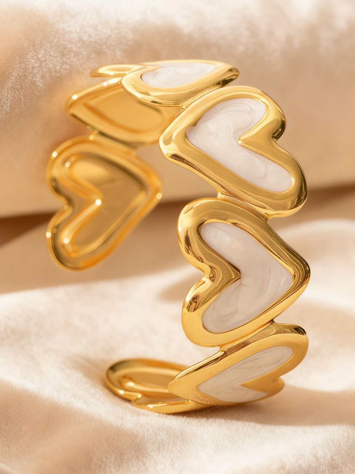 Pulseira Coração Esmaltado