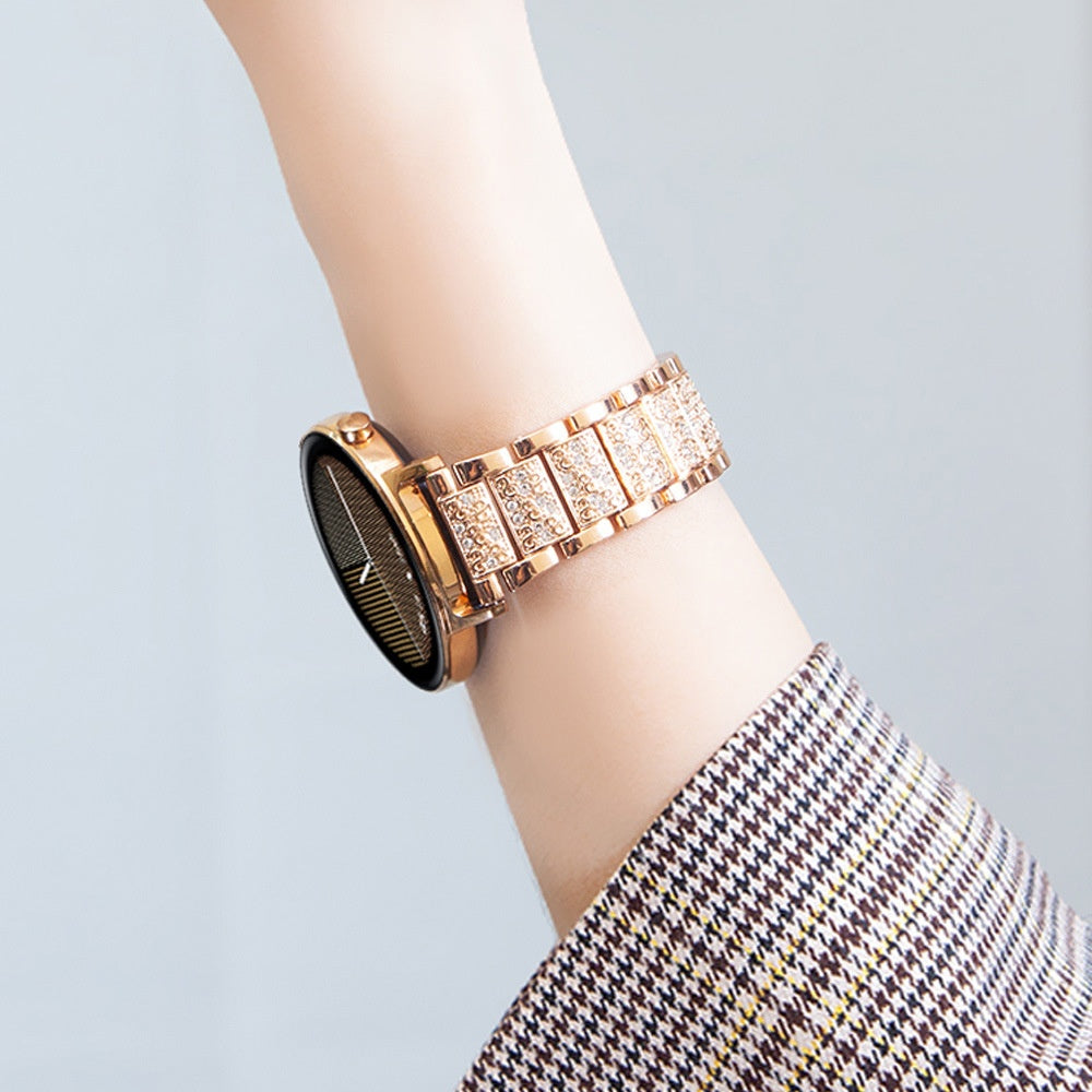 Bracelete de Contas com Cristais para Smartwatch
