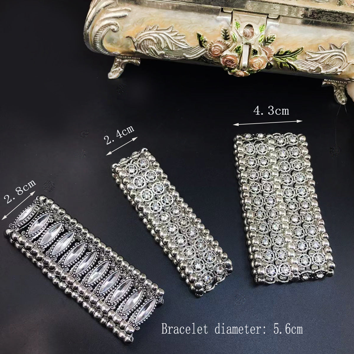 Pulseira Vintage com Strass
