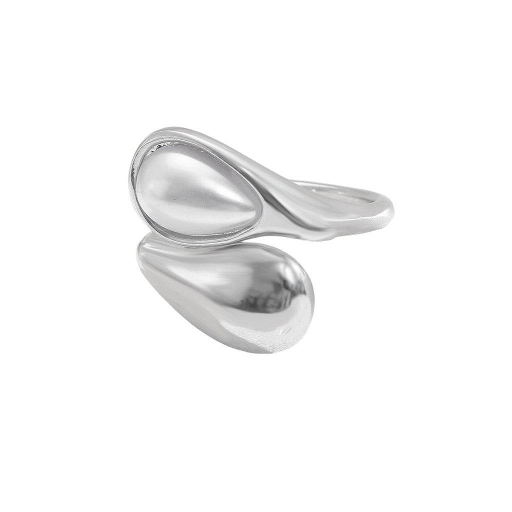 Anel Retro Gota de Água