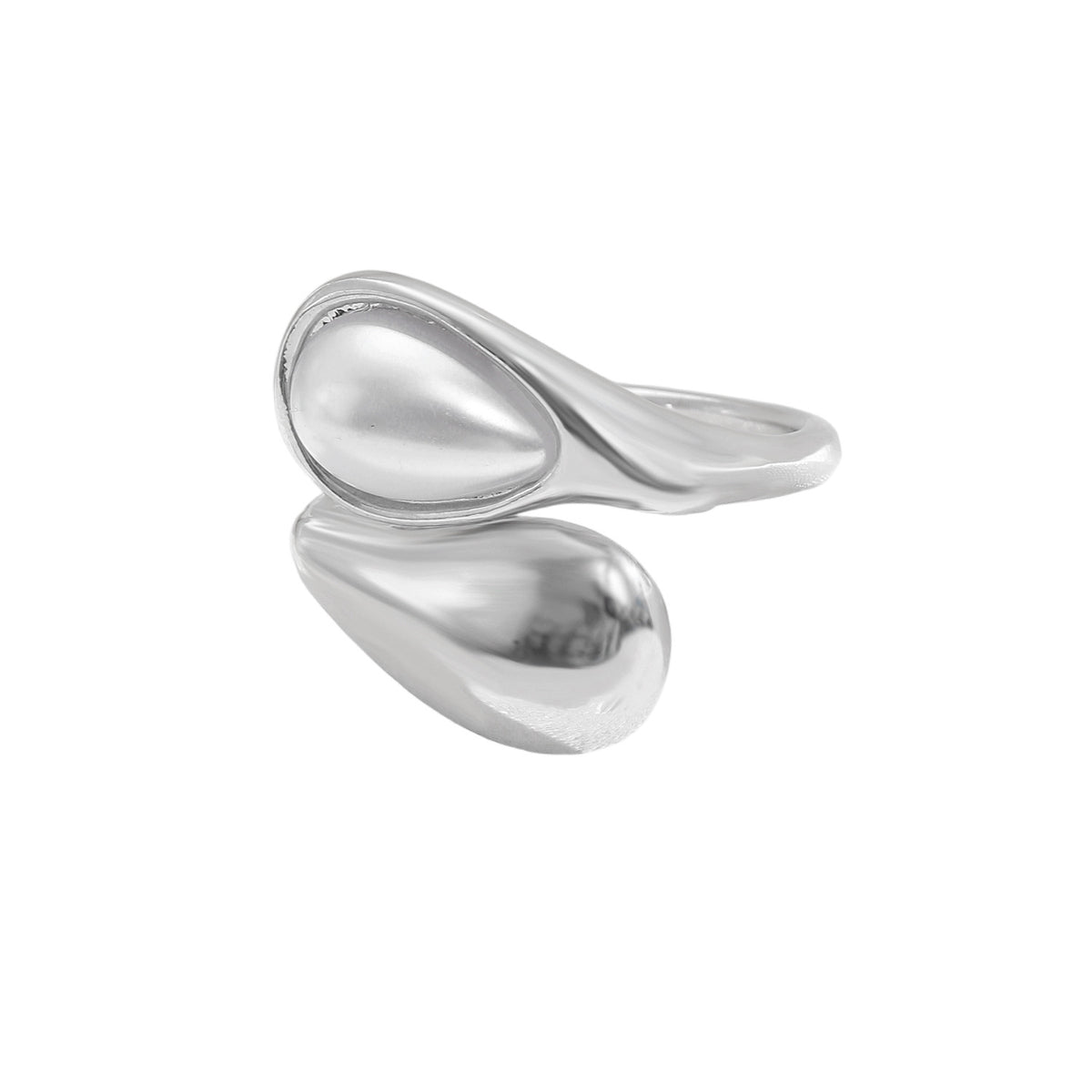 Anel Retro Gota de Água