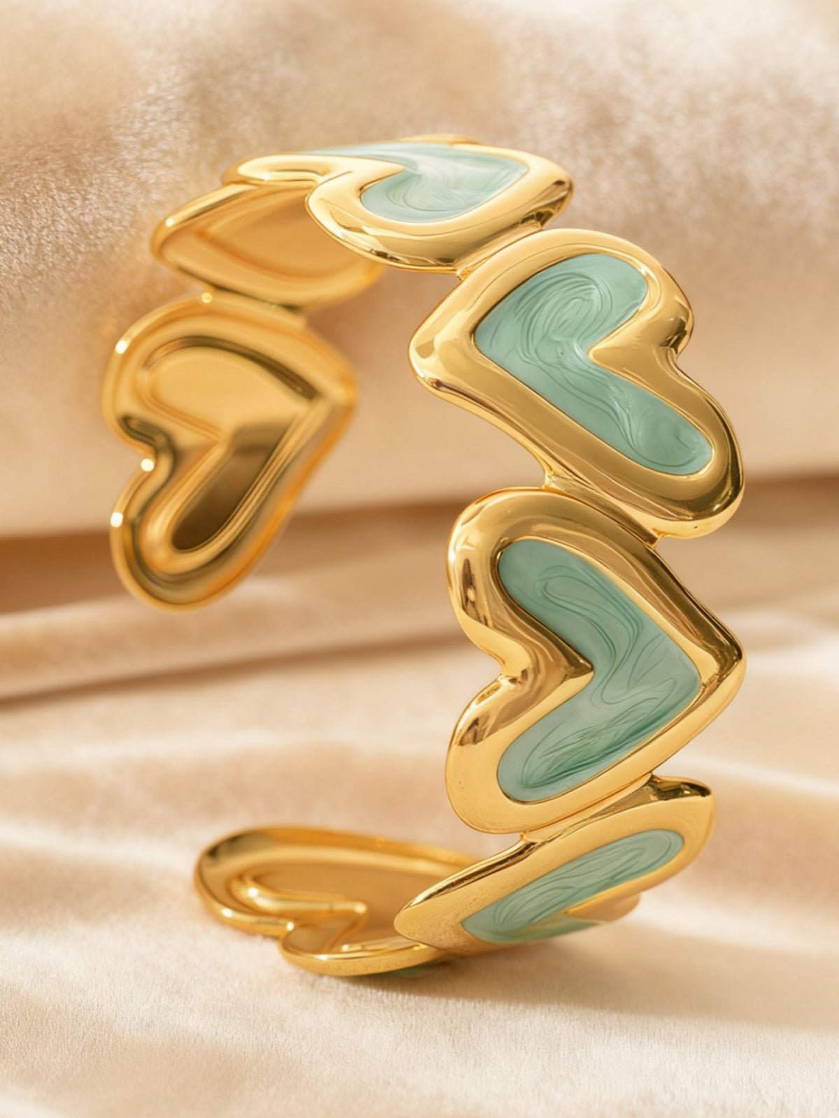 Pulseira Coração Esmaltado