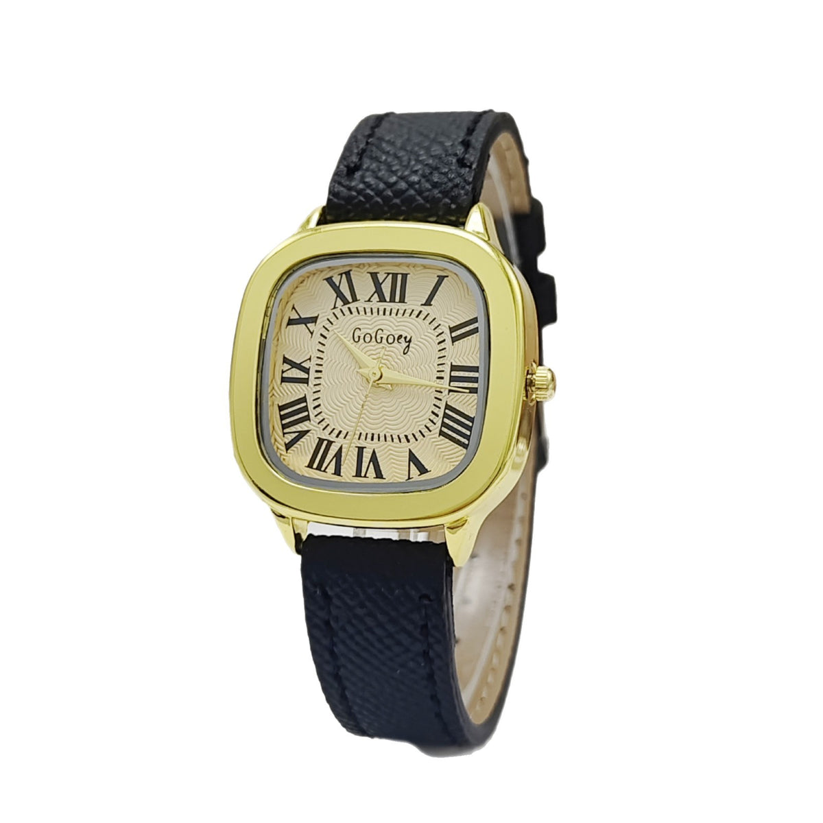 Relógio Retro Números Romanos - Bracelete de Pele Sintética