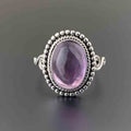 Anel Retro Artístico Roxo