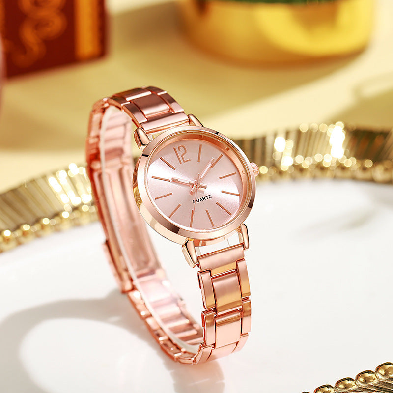 Relógio Quartzo Bracelete Dourado