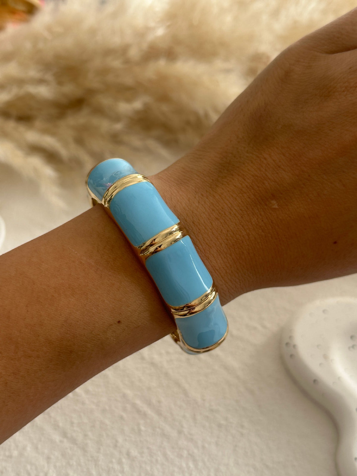 Pulseira Versátil Premium - Azul e Dourado 157