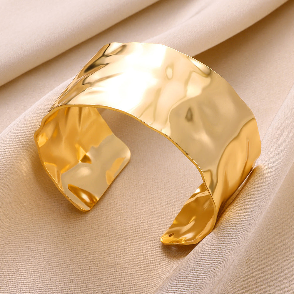 Pulseira Ajustável Aço Titânio Dourado
